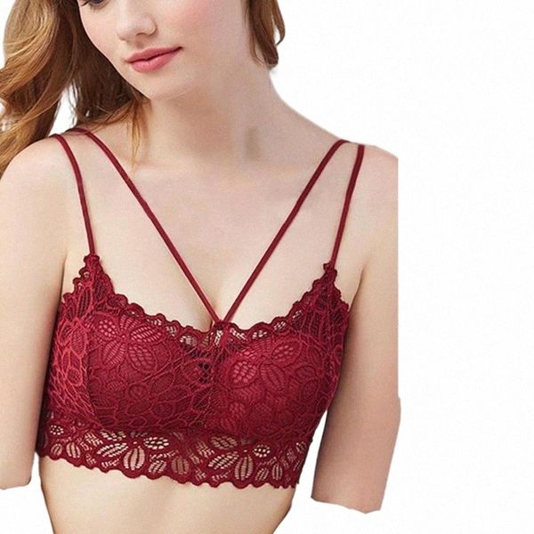 

bras plus size bra ultrathin lace bralette for woman racerback push up cotton brassiere underwire c d e cup underwears#y3 l8f1#, Red;black