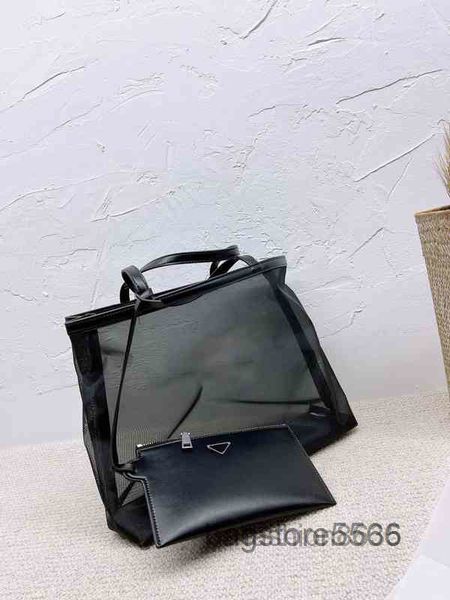 

transparent capacity mesh briefcases large mother bag beach wallet for women brand designer shoulder clutch fashion single messengers purse