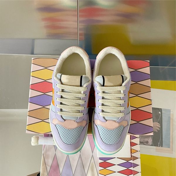 

limited edition macaron color matching dirty shoes mens casual sneakers size 39-45