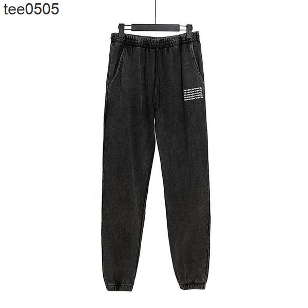 

2022 summer new loose sports leggings pants letters for men and women, Black