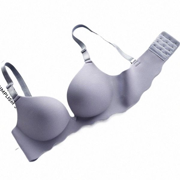 

nanjiren women underwear lady lingerie one-piece bra three hook-and-eye solid wire convertible straps push up bras a3tq#, Red;black