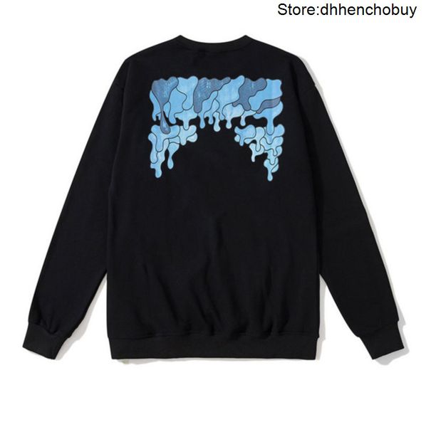 

brand mens classic sweatshirts offs luxury designers back print arrow x hoodies loose hip hop hoodie autumn winter women sweatshirt iqqo, Black