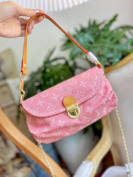 

denim package louiseitys shoulder chain designer bag evening lvs viutonitys underarm oktrh, Red;black