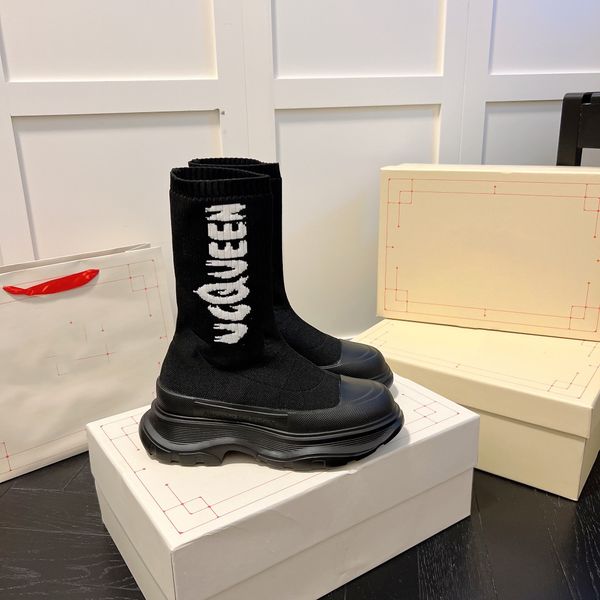 

2022 style sock boots luxury design increase height comfortable and easy to wear use advanced material, Black