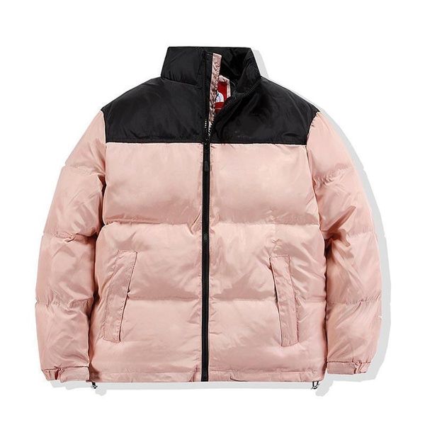 

winter mens qaultiy down cotton jacket trend cotton-padded jackets couple thick warm men women coats2021, Black