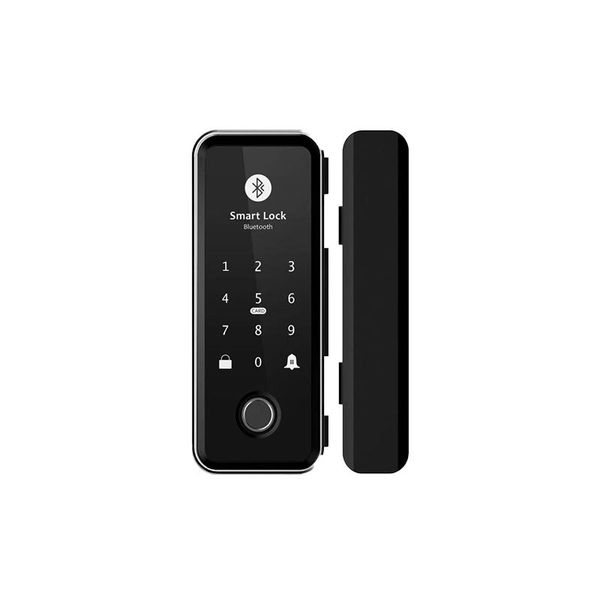 

new technology zinc alloy lock glass door fingerprint smart password