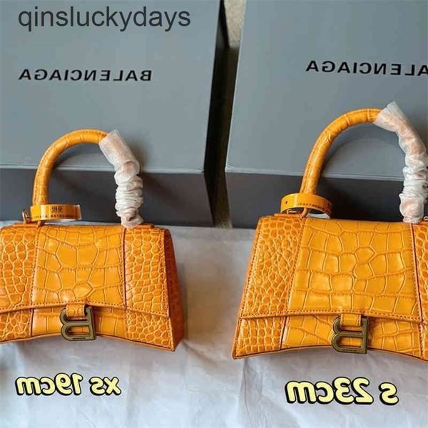 

handbag balenciga italy designer luxury hourglass bag women crocodile shoulder leather ladies fashion 1jt