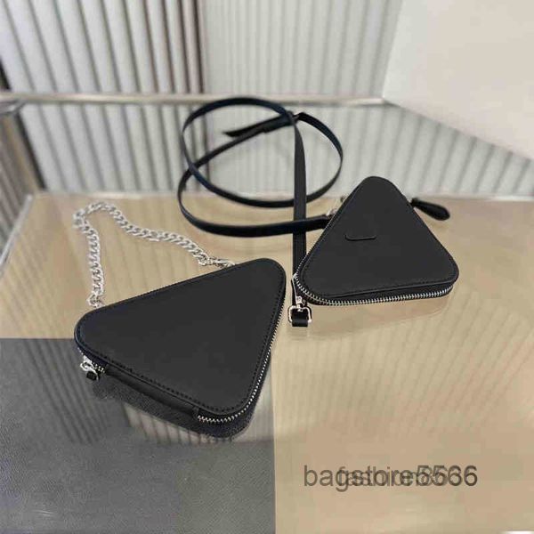 

bags designer wallet women evening 2 in 1 coin purse leather triangle-shape chain crossbody bags luxury coins purse lady purse 220819multi