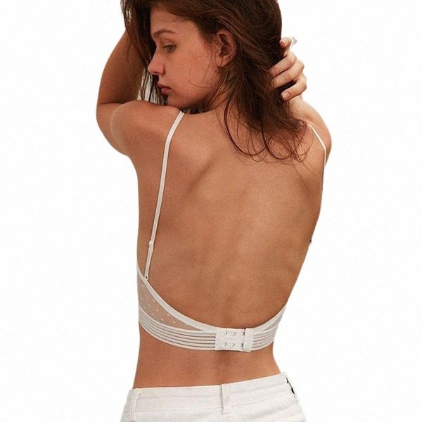 

style point mesh thin triangular bra woman soft seamless backless beautiful back bralettes bras b36o#, Red;black