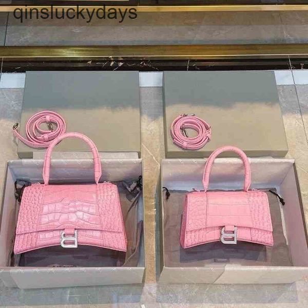 

italy balenciga designer 2022 fashion b-type crocodile pattern net red hourglass women's one shoulder messenge