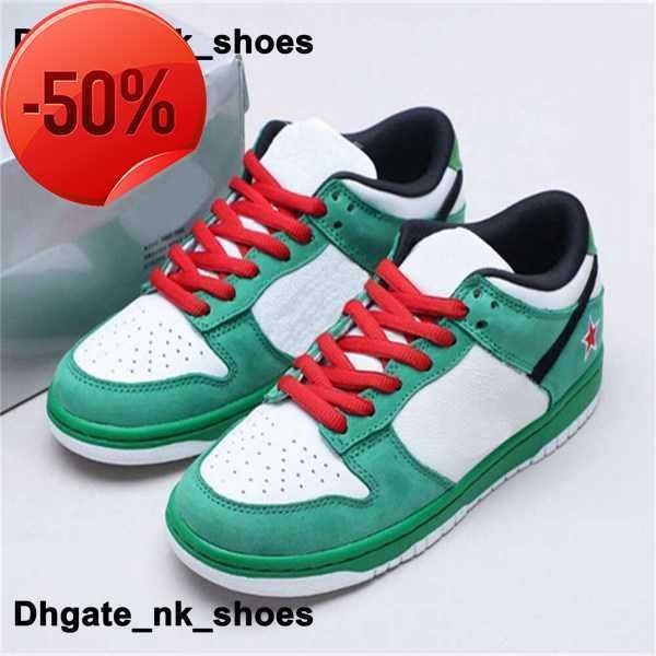 

shoes sb dunks low sneakers heineken size 14 us 13 trainers mens casual dunksb 304292-302 us13 women us14 big size runnings high quality, Black