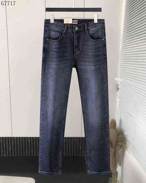 

jeans men's autumn and winter 2022 pants casual denim loose straight fit8uue, Blue