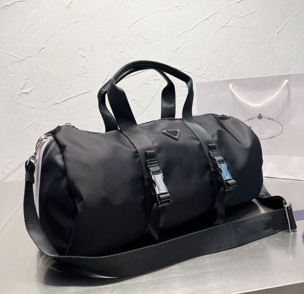 

mens travel rouches bag fashion fitness bags co-branded black nylon travels bag luggage business large handbag shoulder crossbody women trai