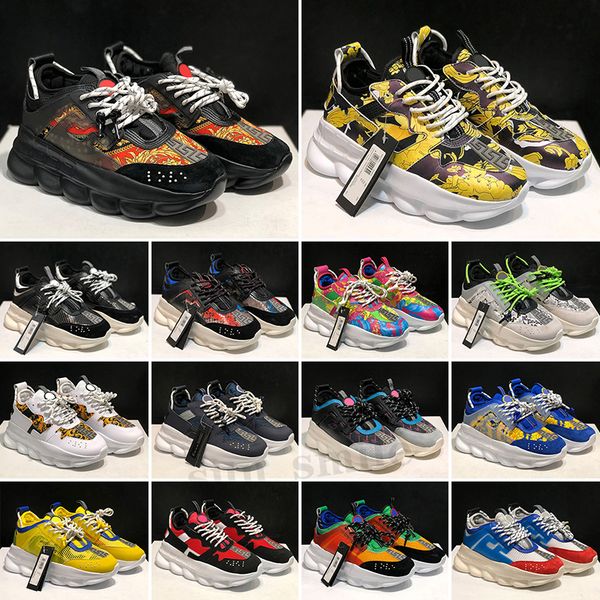 

designer casual shoes chain reaction wild jewels chain link trainer sneakers, Black