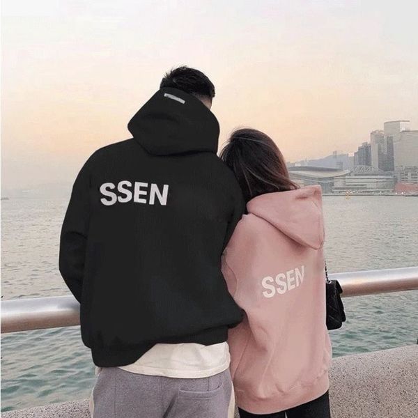 

mens jacket hoodie designer pullover sweatshirts woman s loose long sleeve hooded jumper clothing lovers autumn winter hoody, Black