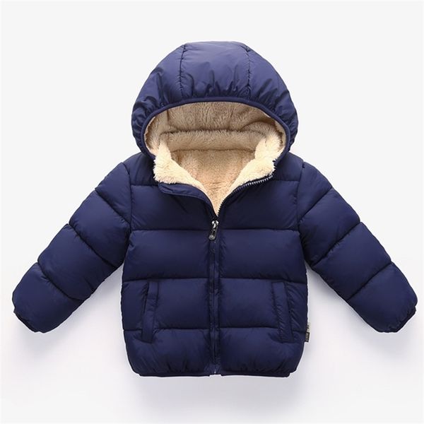

down coat baby children coats winter thick jackets for boys warm plush thicken outerwear girls fur hooded jacket kids clothes snowsuit 22091, Blue;gray