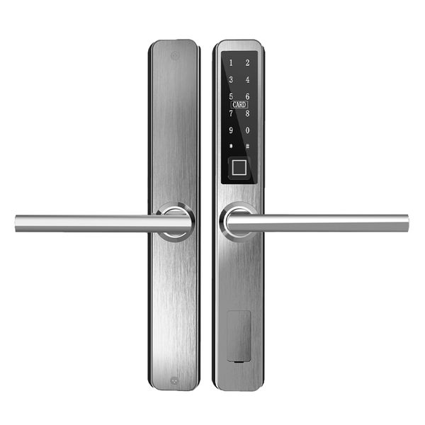 

2885/3585 mortise fingerprint lock bluetooth ttlock app rfid code keyless smart lock electronic for slim sliding door