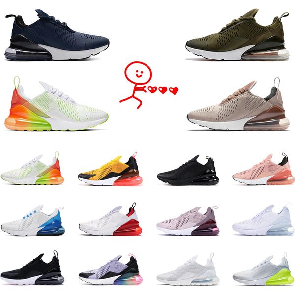 

outdoor 270 running shoes 270s sneakers trainers mens women low new style of triple black white tiger brown university blue red eur 36-45
