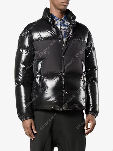 

casaco puffer masculino winter men stand collar patchwork bubble coat white duck down puffer jacket zn166, Black;brown