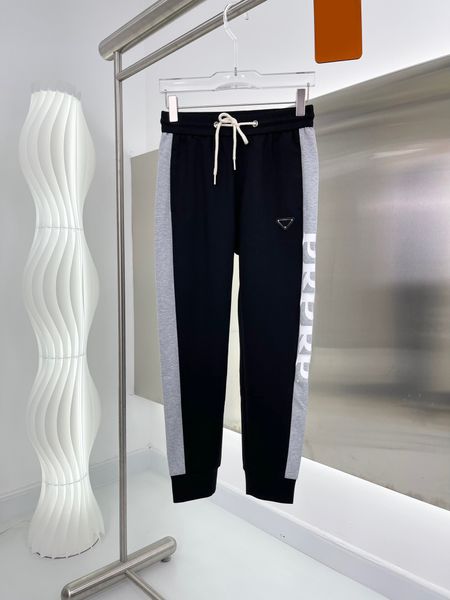

2023men's pants sweatpants pant joggers hombres mens designer tracksuit pants fog loose elastic waist letter jogging sweat clothing, Black