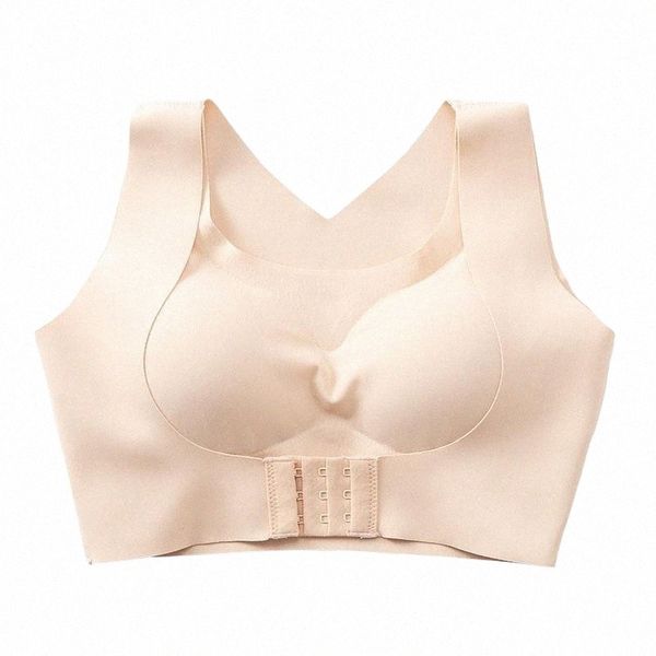 

posture control bra for women plus size seamless with pads supports fitness push up bralette vest wireless everyday bras g9k1#, Red;black