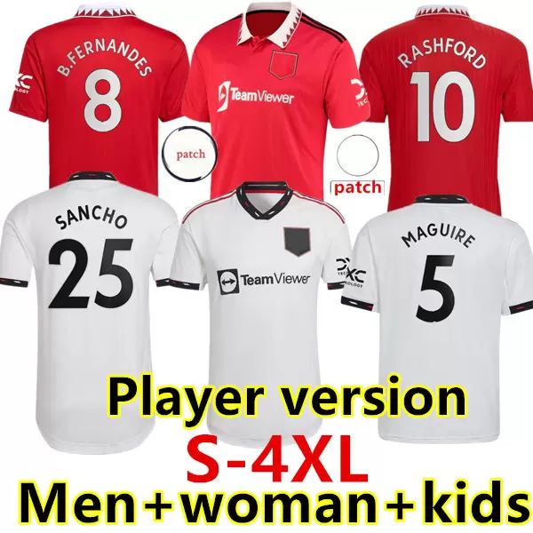 

soccer jerseys s-4xl 22 23 manchester sancho varane bruno fernandes rashford pogba united jersey kids man kit football shirt telles 2022 202, Black;yellow