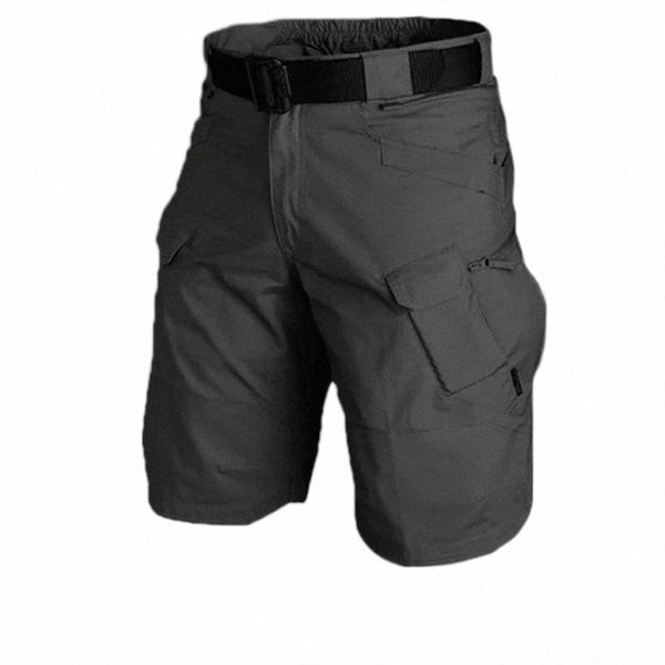 

2021 5xl men's cargo shorts outdoor army black male short pants elastic joggers clothing multi casual shorts for men s9xc#, White;black