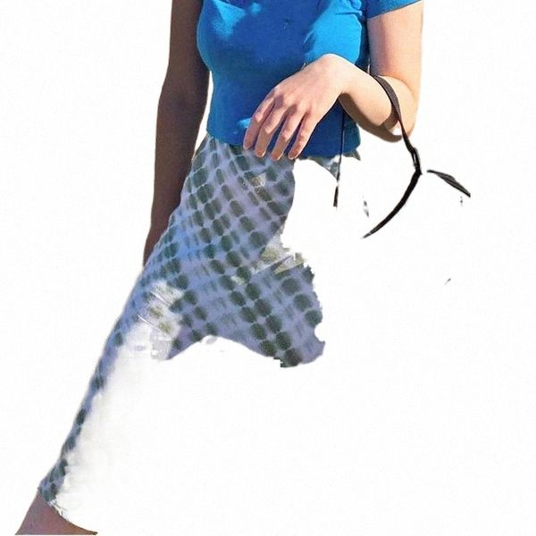 

weekeep tie dye print skirts y2k frill long mid-calf straight skirt women high waist vintage party outfits streetwear 90s female h8mk#, Black