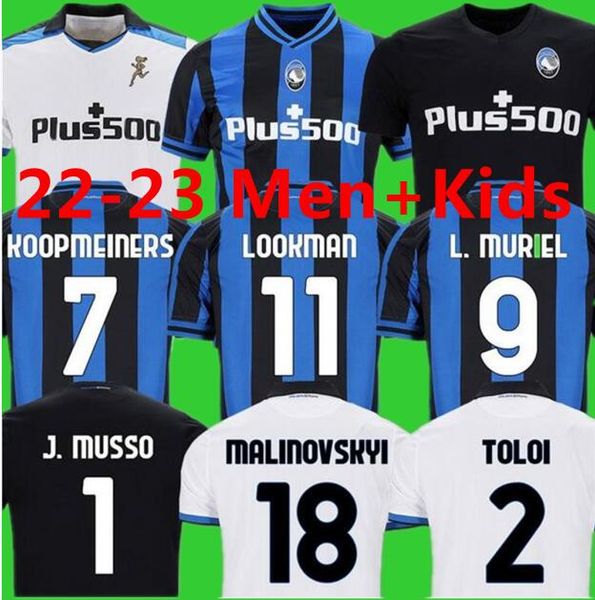 

22 23 atalanta b.c. soccer jerseys christmas duvan ilicic .muriel gosens 2022 2023 ata bc mirancihuk malinovskyi football shirt maglia men, Black;yellow