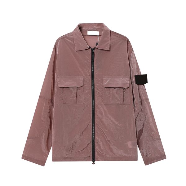 

stones hoodie women's coat badge zippered jacket loose style spring and autumn men's oxford breathable portable high street clothi, Black;brown