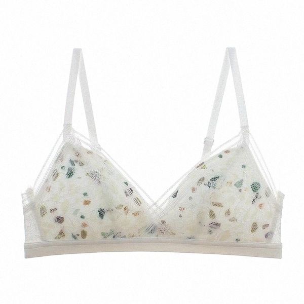 

bras dark perfume spring and summer sweet underwear without steel ring lace ladies healthy comfortable d0zr#, Red;black