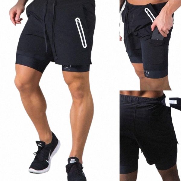 

fitness sweatpants 2021 men gyms slim shorts bodybuilding joggers summer quick-dry cool short pants male casual men's 05vc#, White;black