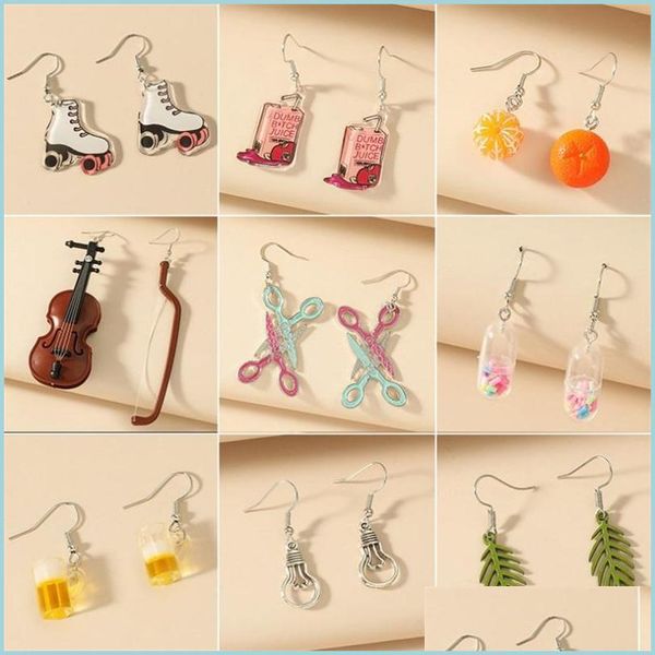 

dangle chandelier korean lovely fruit tea cup earrings creative funny crystal kiwi cute fun ear jewelry personality gift 5629 q2 dro dhpmw, Silver