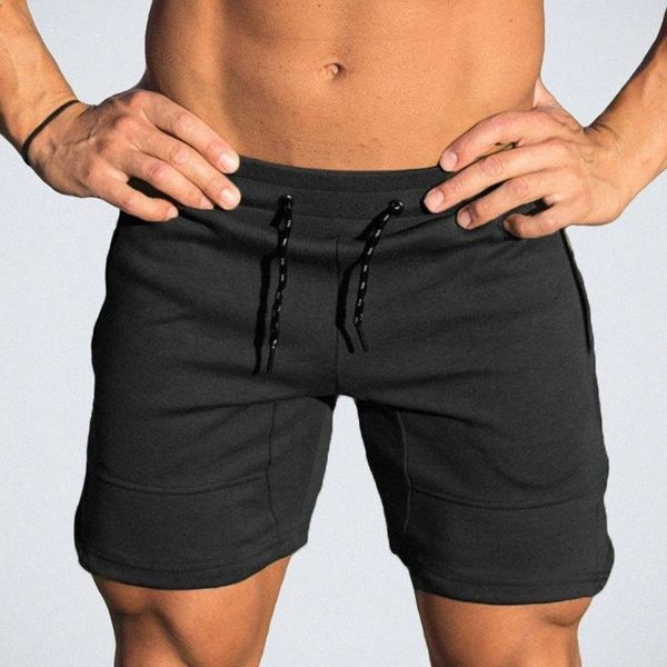 

brand tide fashion casual men gyms shorts fitness joggers workout bodybuilding mens quick dry beach sweatpants men's y6vt#, White;black