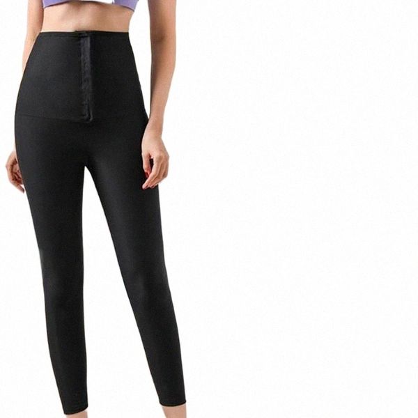 

women's leggings women sweating elastic waist trainer tummy control fitness pants legging anti cellulite leggins mujer m0ml#, Black