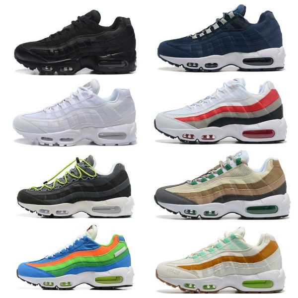 

shoes 2022 classic 95 airmaxs mens running shoes greedy 3.0 chaussures 95s air neon triple black white khaki total orange grape safari desig