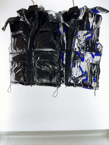 

designers winter sleeveless hooded coat parka overcoat causal man hoody jackets jumper clothes, Red