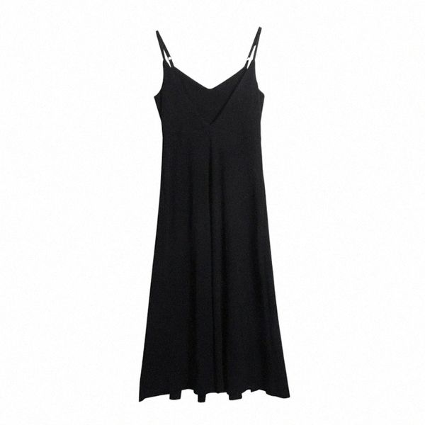 

slim women's dress v neck sleeveless sling high waist backless large size summer dresses female 2021 streetwear tide k314 casual k84x#, Black;gray