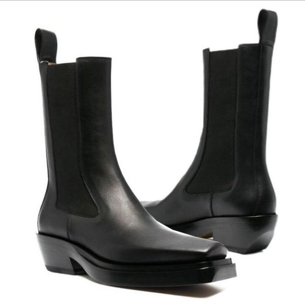 

women man bottega black soles boots luxury tire lean leather chelsea women's square toes booties men lug platform chunky shoes lady kni