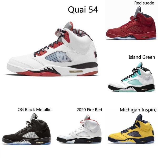 

racing blue jumpman 5 5s basketball shoes men's sports shoes bull oreo mandarin duck white blue purple grape designer trainer s001, Black