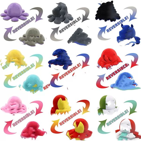 

net red flip ocs plush toy face change reversible plushs dolls anime peripherals double face expression doll children's gift 15cm dhl