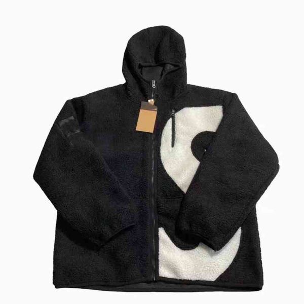 

mens jackets designer hooded fleece jacket fleece jacket loose, Black;brown