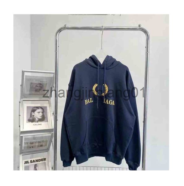 

designer balancaigas hoodies oversized vintage cotton luxe fashion hooded plush white women and men paris balenciga sweater, Black