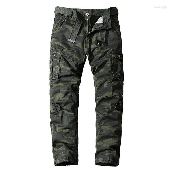 

foreign trade cotton tooling ready-to-wear dyed straight outdoor trousers multi-pocket camouflage casual whole, Black