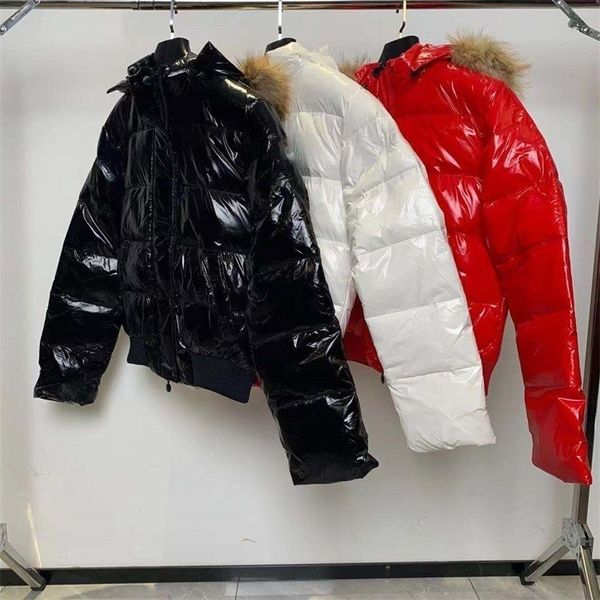 

man down jacket jackets keep warm windproof outerwear thicken to resist the cold winter coat plush collar high overcoat, Black