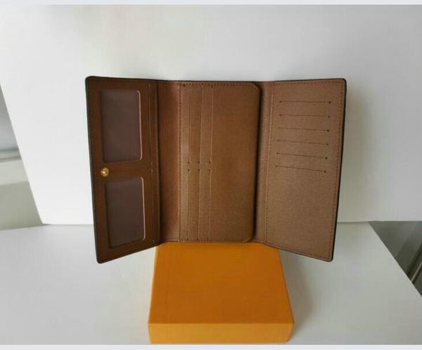 

2021 Women wallet Single zippy wallets credit card holder mens leather purse long business m61702 #25, White plaid