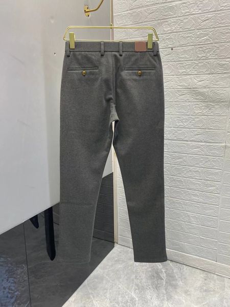 

2022 pants men's trousers spring and autumn business casual fashion solid color gentle trousers grey 220915, Black