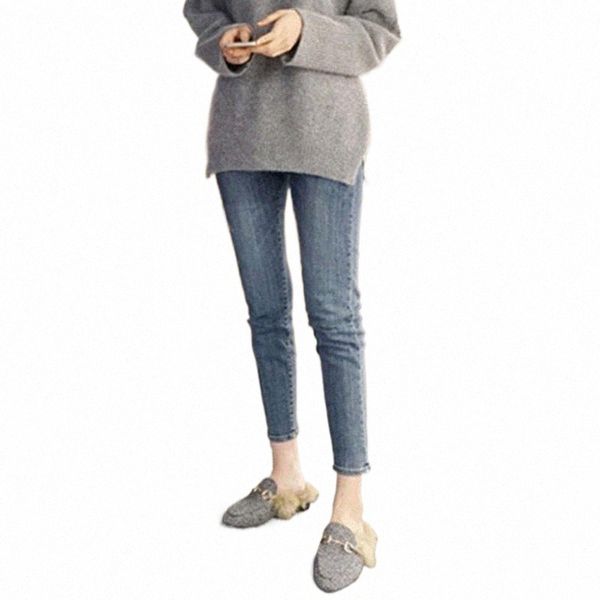 

women's jeans winter 2021 black high waist mom boyfriend for women trousers denim pants skinny woman feminino femme plus size1 k70j#, Blue