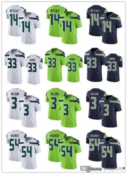 

football jerseys men women youth seattle''seahawks''jersey 3 drew lock 14 dk metcalf 33 jamal adams 54 bobby wagner, Black;red
