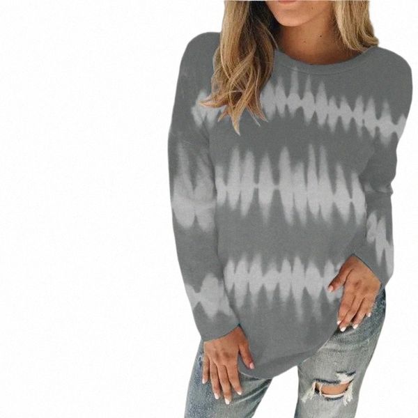 

kuelawear long sleeves floral printed round-neck womens casual cotton fashion t-shirts loose pullover ladies t-shirts e3hb#, White